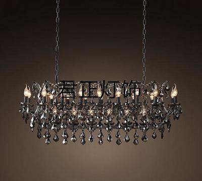 君正手工藝術設計東南亞風格天然玻璃鐵藝酒店會所茶室裝飾吊燈